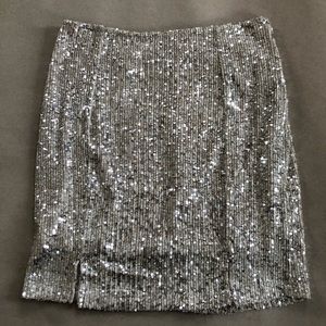 Silver Gold Sequin Skirt